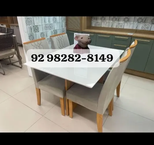 mesa de jantar de 4 cadeiras