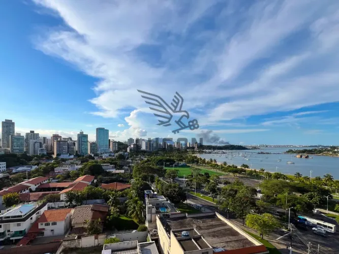Sala comercial à venda na Enseada do Suá | Andar alto