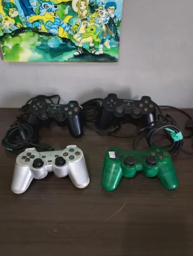 Controle PS2 original com defeito