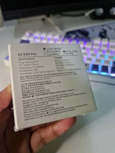 Fone Gamer Intra-Auricular KZ EDX PRO