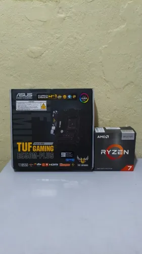 Kit Placa Mãe B550M Plus + Ryzen 7 5700X3D