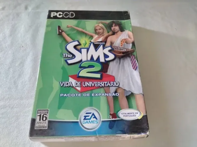 The Sims 2 Pacote de Expansão Vida de Universitário Box Completo 2 CDS
