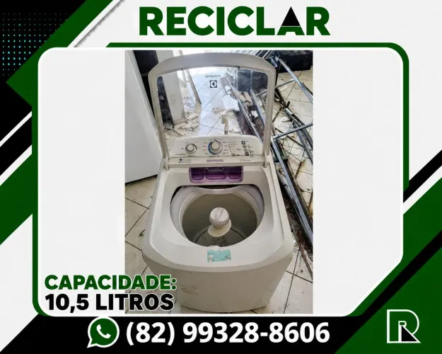 MAQUINA DE LAVAR ELECTROLUX, 10,5 KG, PARA RETIRADA DE PEÇAS.