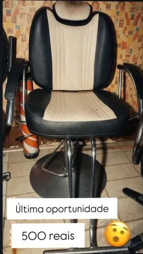 Cadeira reclinável para barbeiro