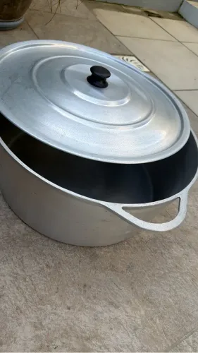 Panelas de aluminio fundido grosso industrial
