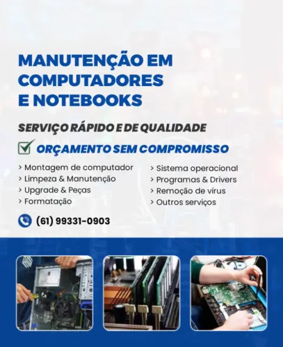 Manutenção de Computadores e Notebooks