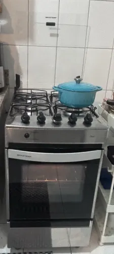 Fogão 4 bocas Brastemp inox