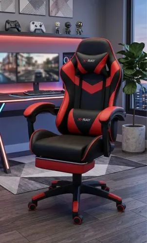 Cadeira Gamer Profissional Reclinável Apoio De Pés