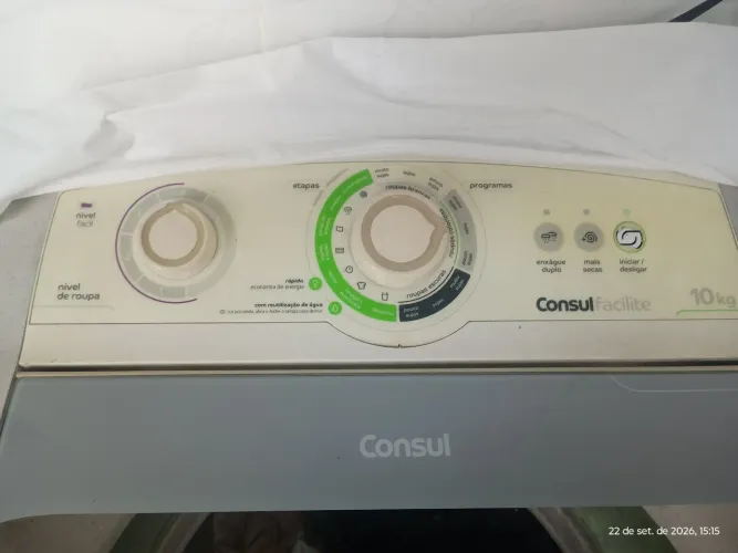Máquina de lavar Consul facilite 10 kg funcionando perfeitamente