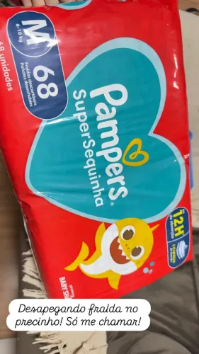 FRALDA PAMPERS M