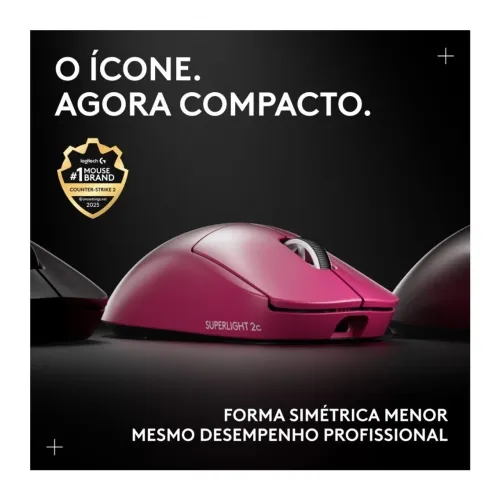 Mouse gamer sem fio G pro Superlight 2C