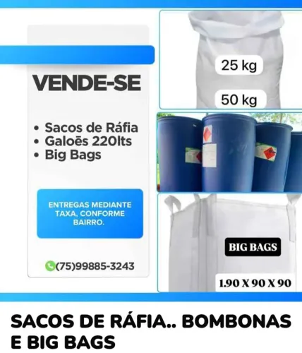 BOMBONAS.. BIG BAGS.. SACOS 