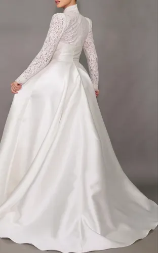 Vestido de Noiva de alto padrão 36/38 Offwhite