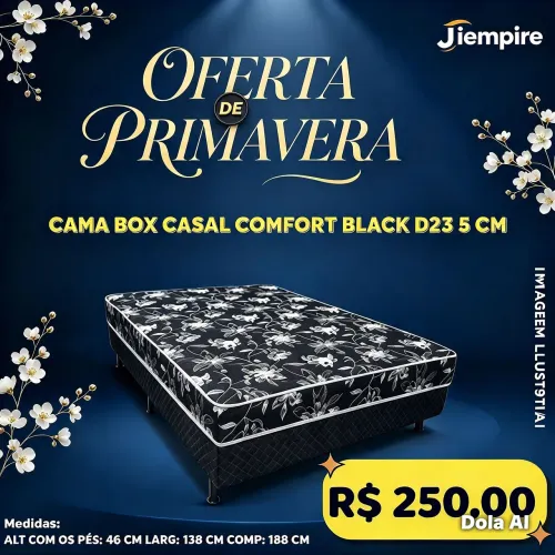 Cama box casal Black D 23