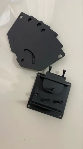 Kit 3 Suporte Vesa ajuste fino + 4 Placa ajuste de ângulo Reforçadas