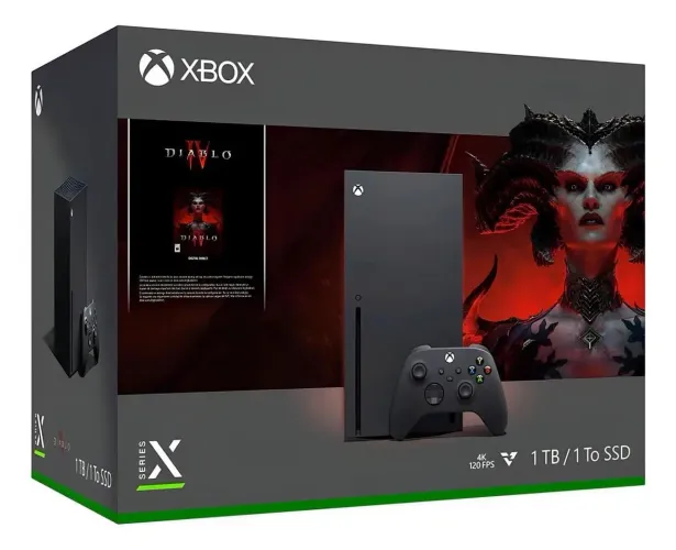 Xbox Serie X - 4K - 1TB - Diablo IV Edition Bundle cor preto