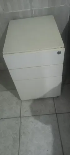 Gaveteiro de quarto escrivaninha de ferro com chave