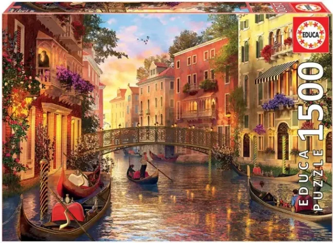 Quebra-cabeça puzzle Educa Entardecer em Veneza, 1500 peças