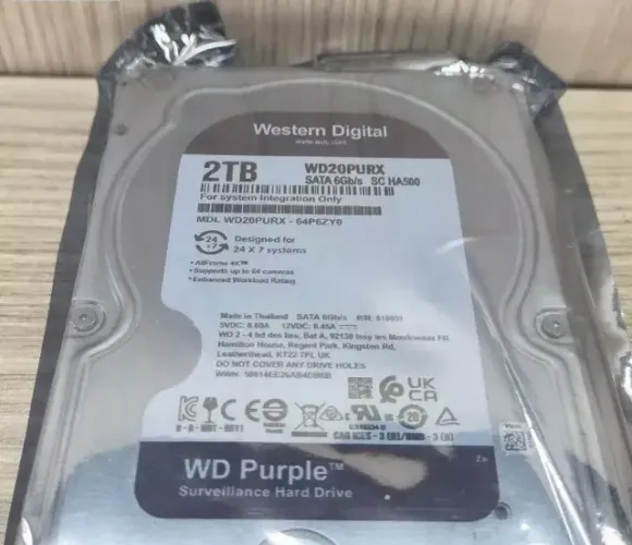 HD SATA de 2 TB para computador, armazenamento, DVR ou uso secundário.