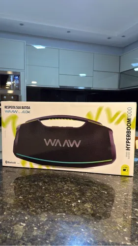 Caixa de Som HYPERBOOM 1000 Bluetooth, À Prova D'Agua, Até 12h de Autonomia TWS, 180W