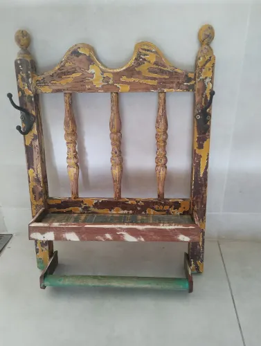 Porta toalha para lavabo rústico 