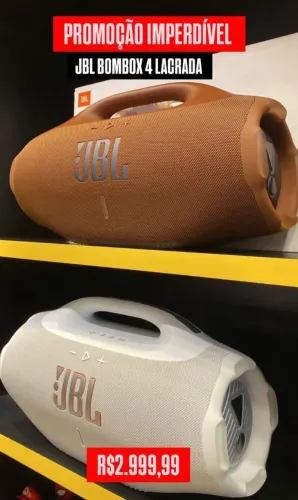 JBL BOMBOX 4 - LACRADO - 1 ANO DE GARANTIA - LOJA FISICA