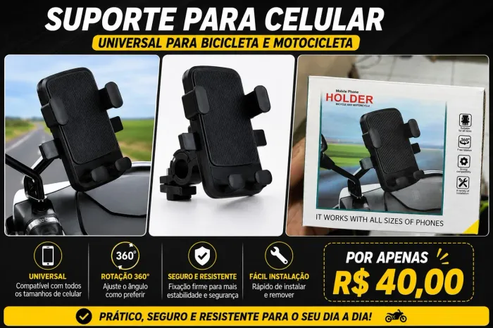 Suporte para celular moto