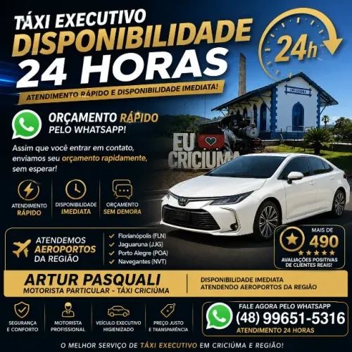 Táxi Executivo Criciúma - Artur Pasquali 