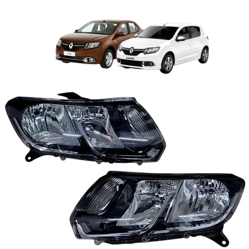 Par Farol Sandero Logan 2015 2016 A 2019 Friso Cromado