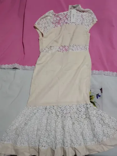 Vestido branco com renda