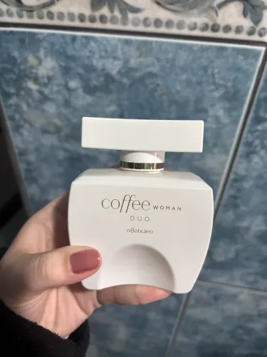 Perfume coffee woman duo