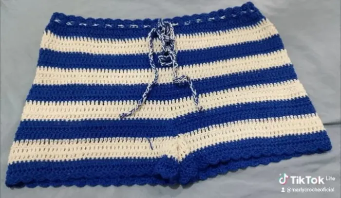 Short de crochê sob encomenda