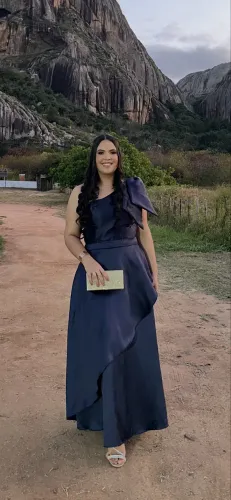 Vestido de festa - Azul Marinho