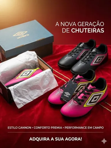 Chuteira Society Infantil Umbro ( Nova ) Oficial
