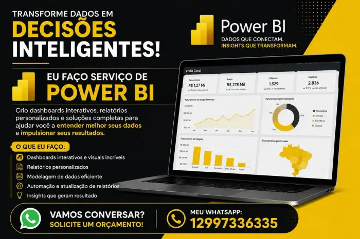 Criação de relatórios no power bi