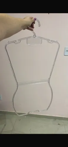 Cabide acrilico silhueta adulto