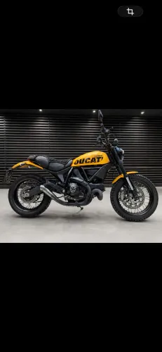 DUCATI SCRAMBLER CLASSIC 2016 - COR RARA - Amarelo SENNA - Única a venda