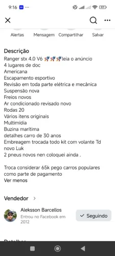 Ford Ranger STX 4.0 CS/ CE 1995