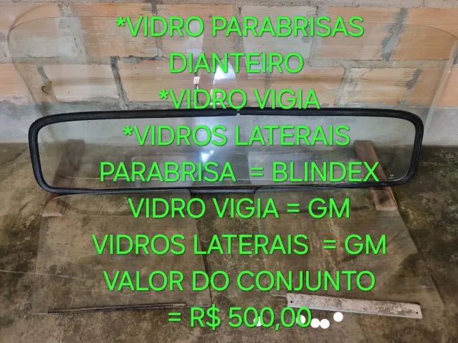 CONJUNTO DE VIDROS PARA CAMIONETES C-10/C-14/C-15 