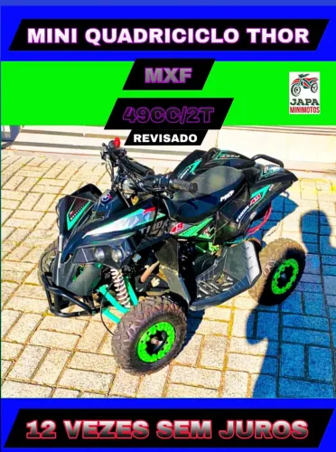 MINI QUADRICICLO 49cc/2t THOR MXF EM ÓTIMO ESTADO 12 VEZES  SEM JUROS 