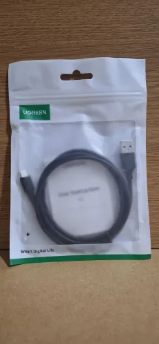 Cabo ugreen preto usb-a usb-c  1 m