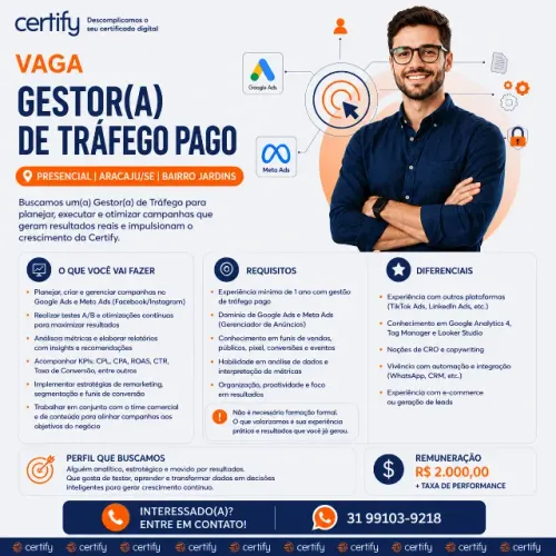 Gestor de tráfego (Vaga)