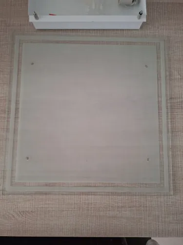 Bonito Plafon quadrado - 40 x 40 cm - padrão 2 lâmpadas E27