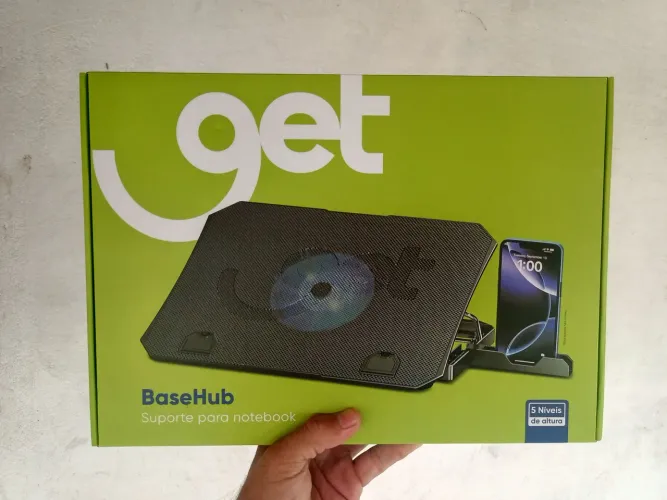 Suporte para notebook até 15.6" Get ajustável com cooler 