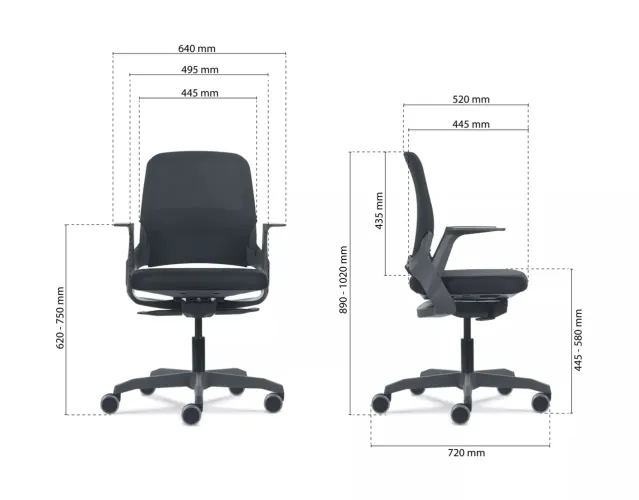 Cadeira de escritório ergonômica Flexform
