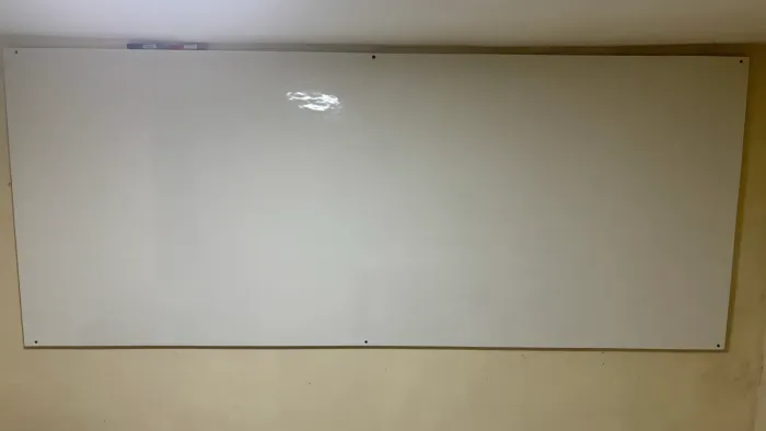 Quadro de Estudos em Acrílico Branco Grande - Excelente Estado