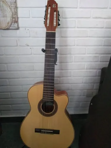 Violão rozini premiun  7 cordas cutwave captação fishman