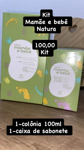 Mamãe bebê natura Colônia + sabonete em barra Natura pronta entrega 