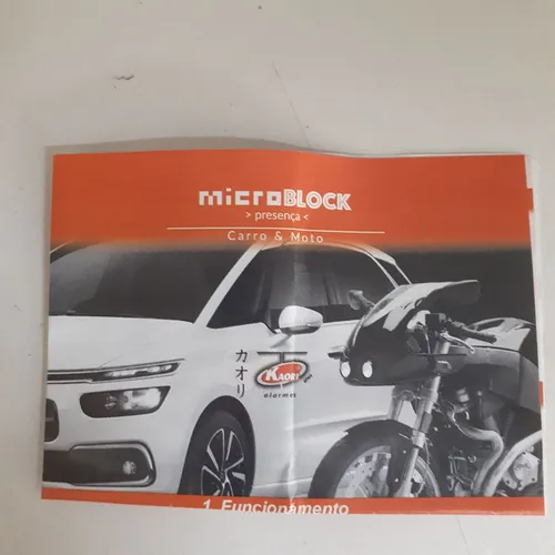 Anti -furo de presença Kaori.  Para carro e moto. Novo. Instalado
