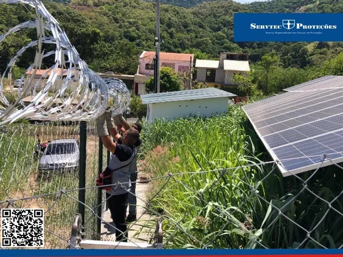 Cerca de Proteção para fazendas de energia fotovoltaica
